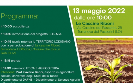 FILIERA AGROALIMENTARE ETICA -  Produrre, distribuire e consumare in maniera consapevole